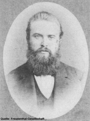 Bild vergr&ouml;&szlig;ern: August Freudenthal (1851-1898) als junger Mann.