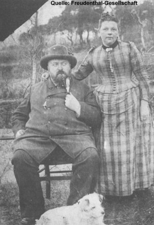 Bild vergr&ouml;&szlig;ern: August Freudenthal mit seiner Frau Anna, geb. Wehmeyer.