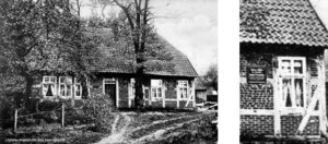 Bild vergr&ouml;&szlig;ern: Zwischen den beiden rechten Fenstern des Geburtshauses der Br&uuml;der Freudenthal wurde 1924 eine Gedenktafel f&uuml;r August angebracht. Auch auf dem Ausschnitt ist der Text kaum lesbar. Sein Sohn Leopold hat ihn aber &uuml;berliefert.