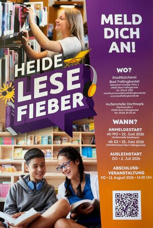 Bild vergr&ouml;&szlig;ern: HeideLeseFieber - Plakat