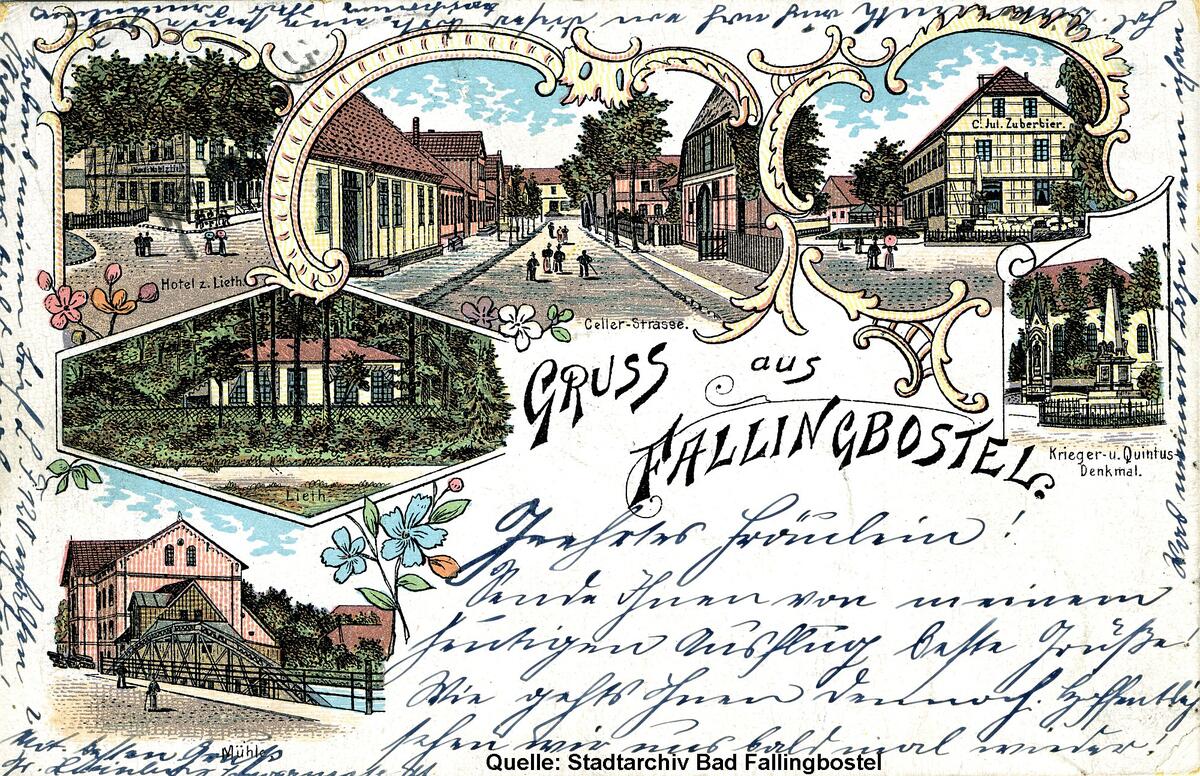 Bild vergrößern: Gruss aus Fallingbostel 1897
