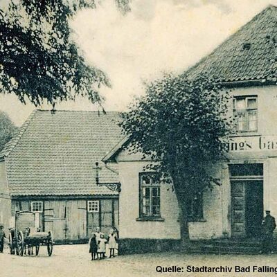 Bild vergrößern: Der Hartungsche Krug war einer der ältesten am Ort. Später hieß er Schönigs Gasthaus und wurde dann zum Fallingbosteler Hof ausgebaut.