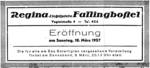 Bild vergrößern: Anzeige zur Eröffnung der Regina-Lichtspiele am 03.03.1957 in der Walsroder Zeitung